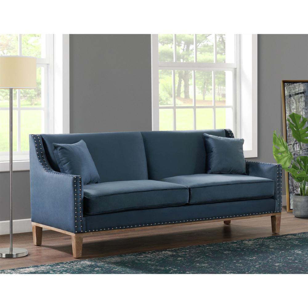 Picket House Furnishings Aster Sofa in Navy. Picture 2