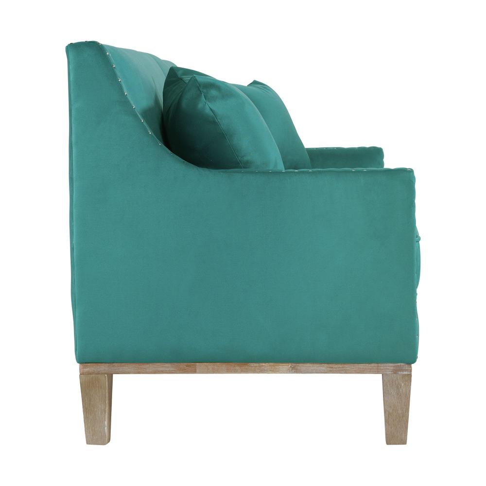 Picket House Furnishings Aster Sofa in Teal. Picture 5