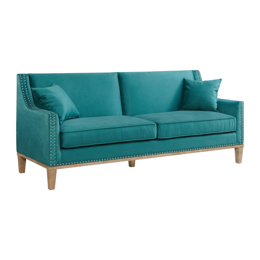 Picket House Furnishings Aster Sofa in Teal. The main picture.