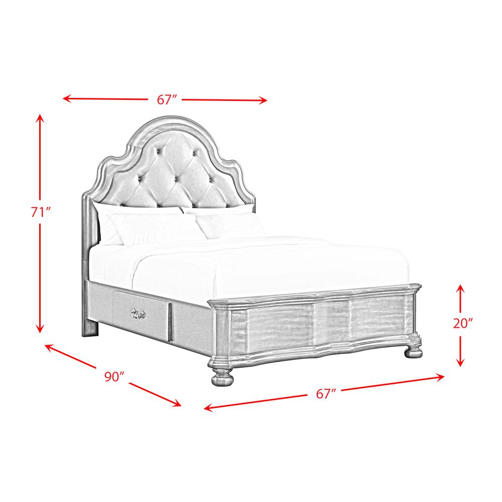 Picket House Furnishings Serena Queen 2-Drawer Platform Storage Bed. Picture 74
