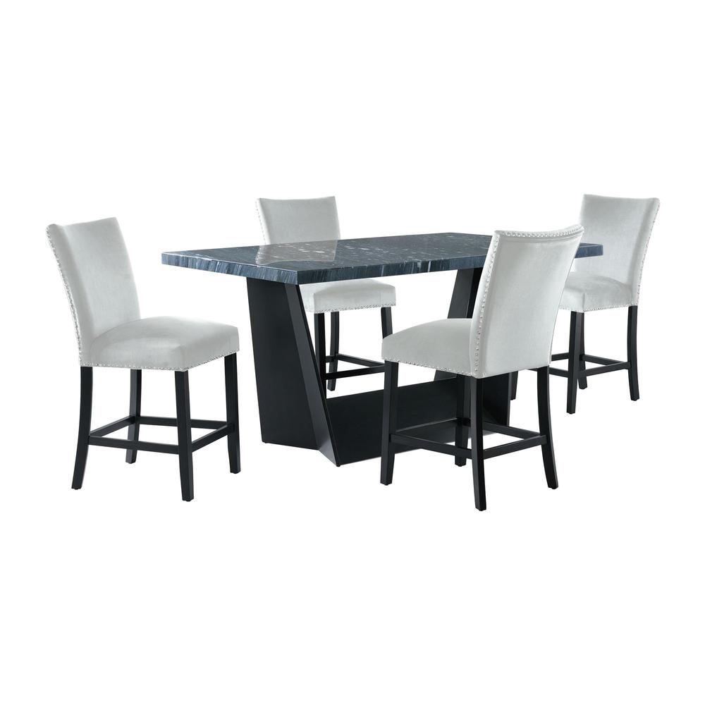 Dillon 5PC Counter Height Dining Set in Dark. Picture 1