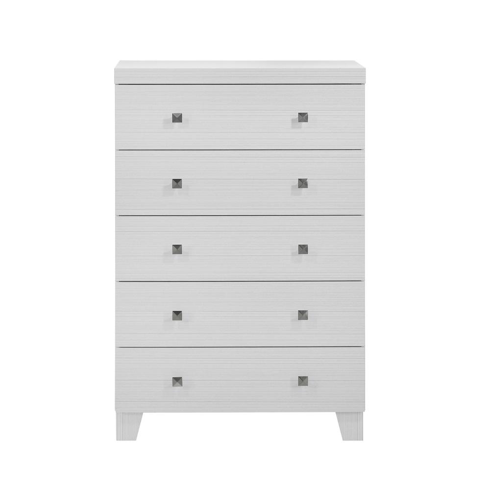 Picket House Furnishings Icon 5-Drawer Chest in White. Picture 4