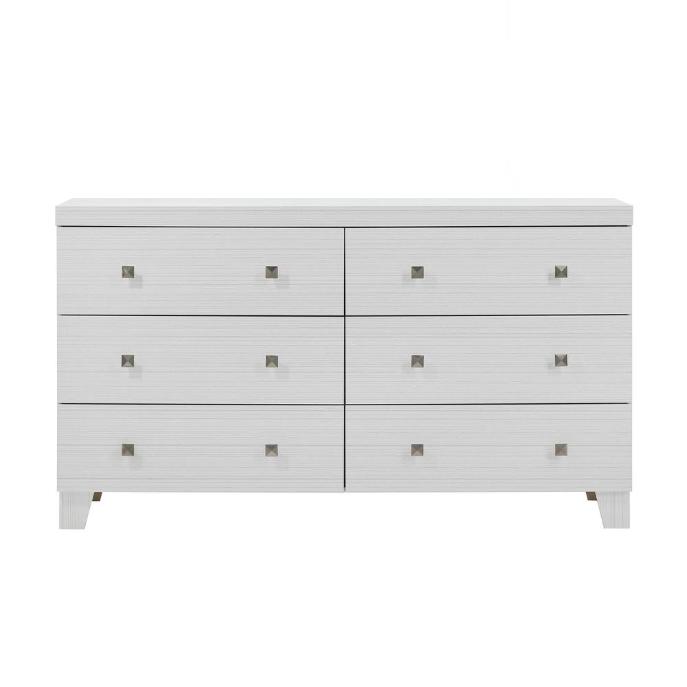 Picket House Furnishings Icon 6-Drawer Dresser in White. Picture 4