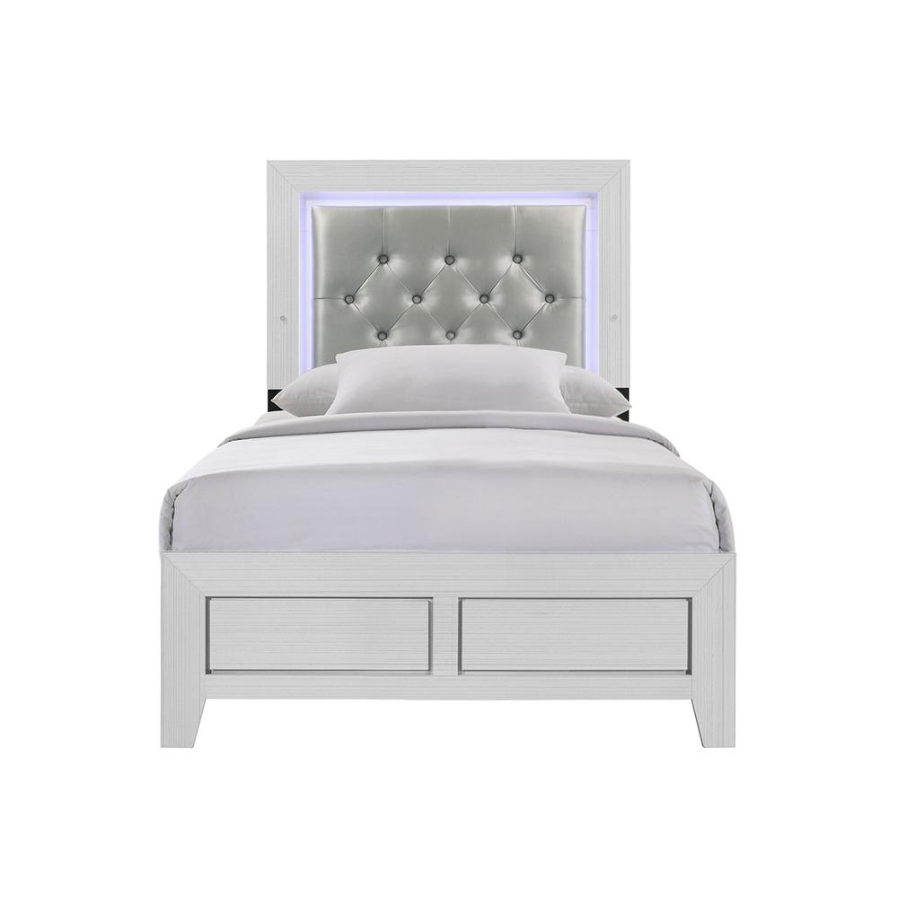 Icon  Twin Bed in White. Picture 2