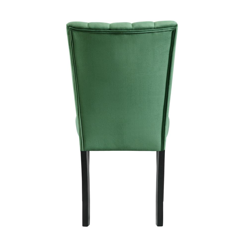 Odette Side Chair in Emerald Velvet (2 Per Pack). Picture 5