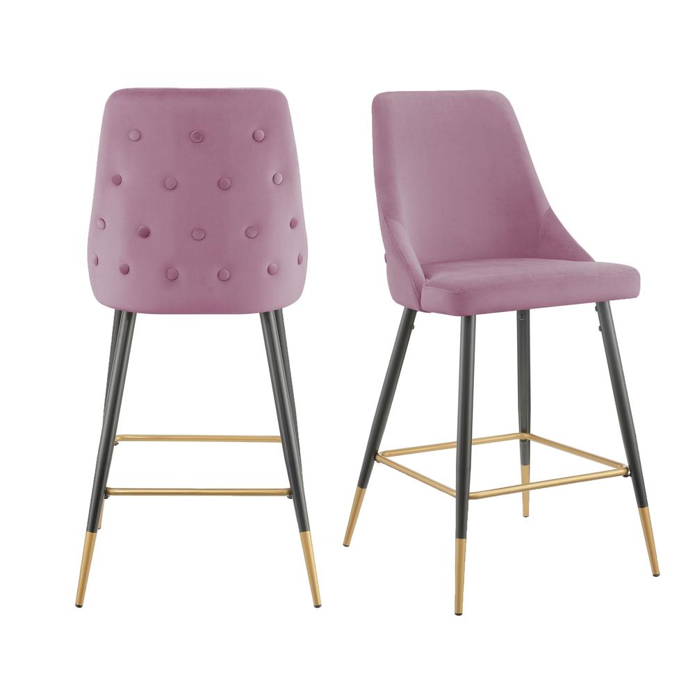 Picket House Furnishings Zia Bar Stool in Blush. Picture 1