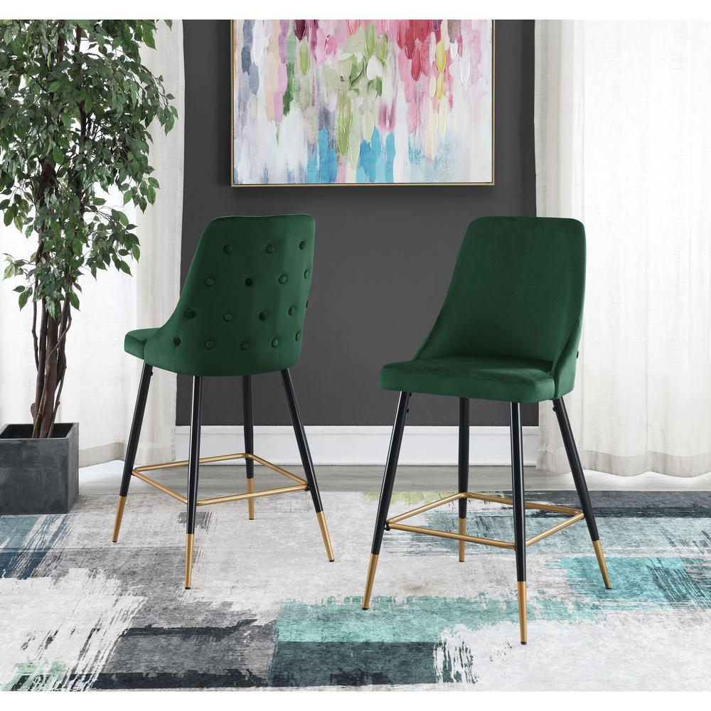 Picket House Furnishings Zia Bar Stool in  Emerald. Picture 3