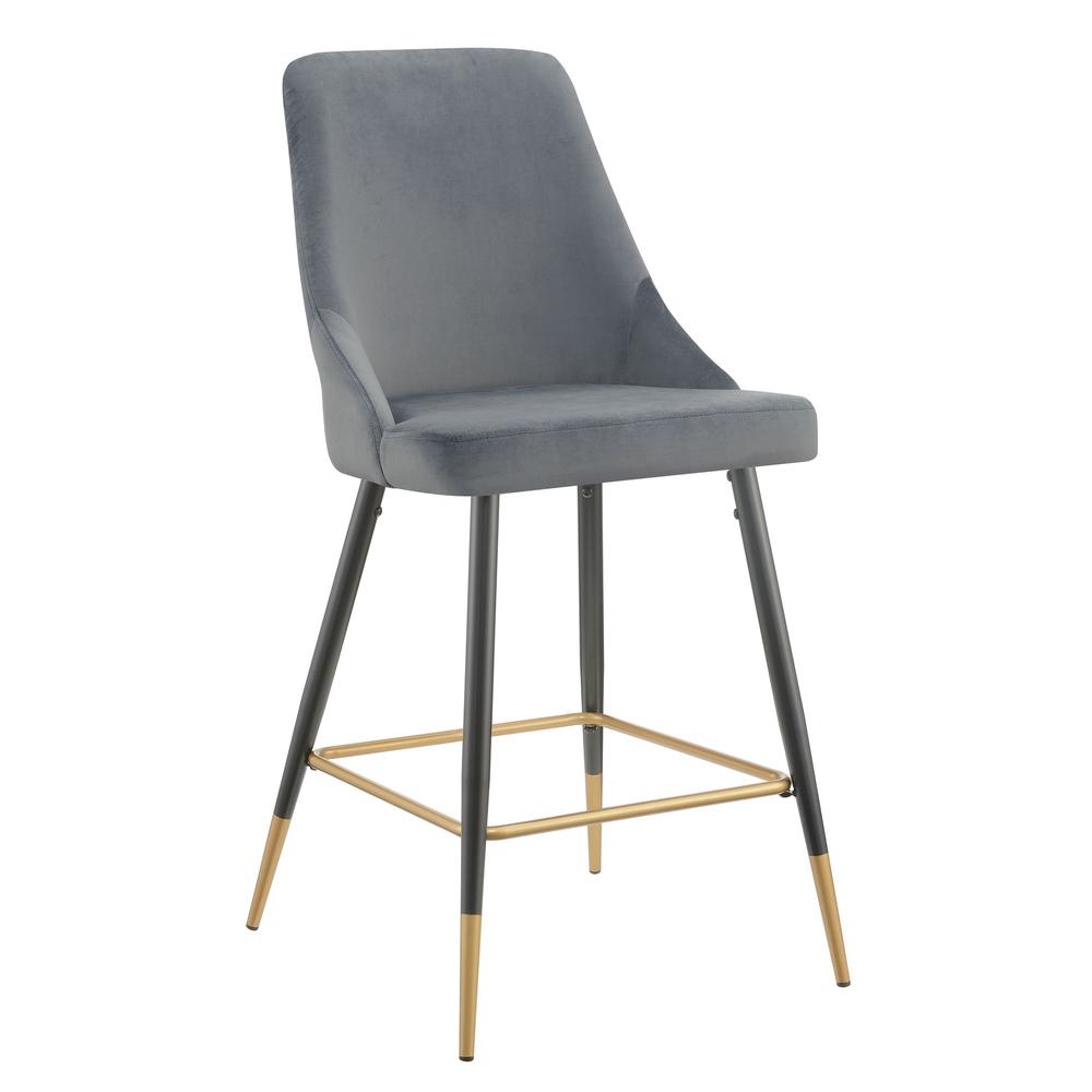 Picket House Furnishings Zia Bar Stool in  Gunmetal. Picture 4