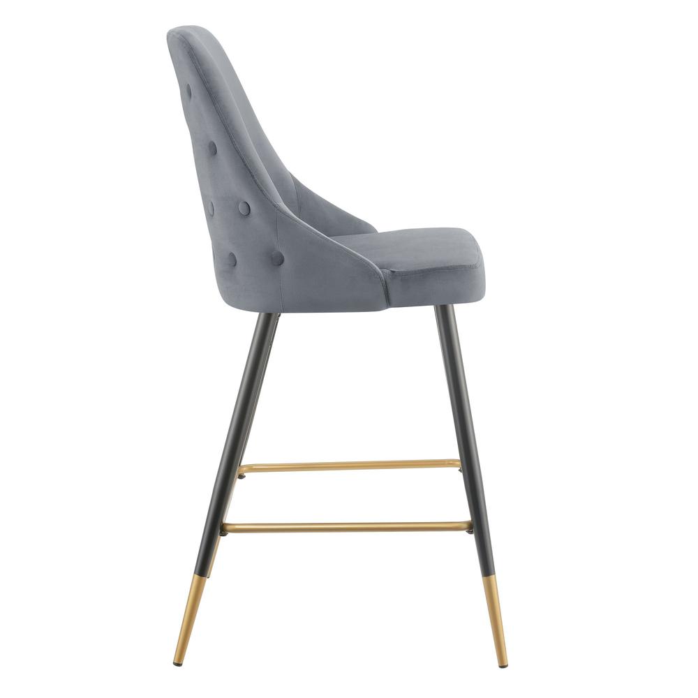 Picket House Furnishings Zia Bar Stool in  Gunmetal. Picture 6