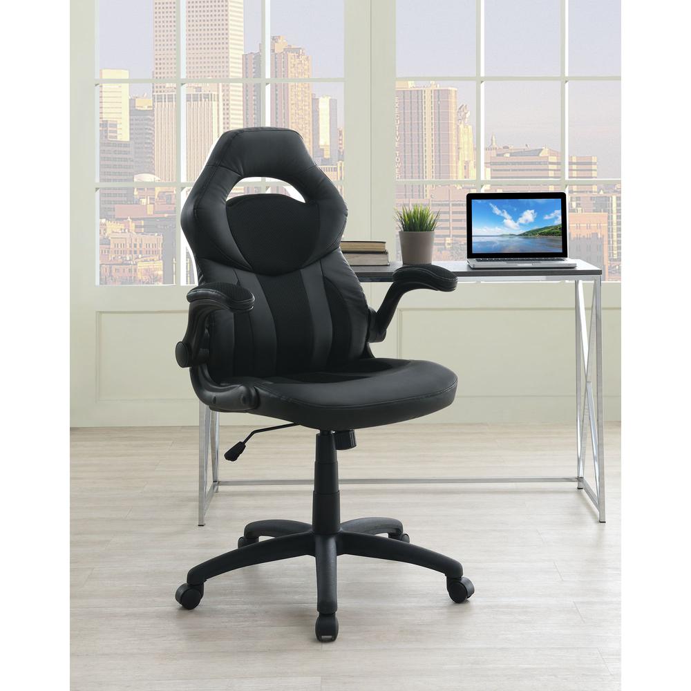 Picket House Furnishings Zeno PC Gaming Chair in Black. Picture 2