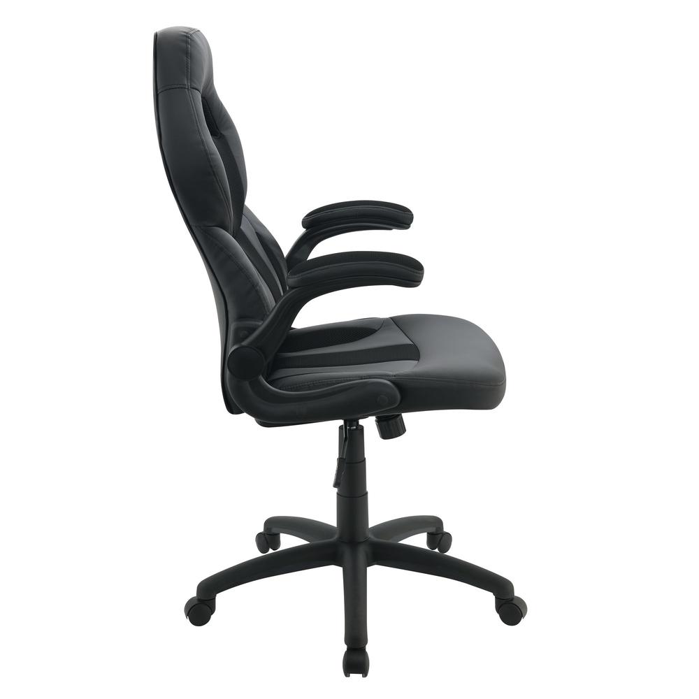Picket House Furnishings Zeno PC Gaming Chair in Black. Picture 6