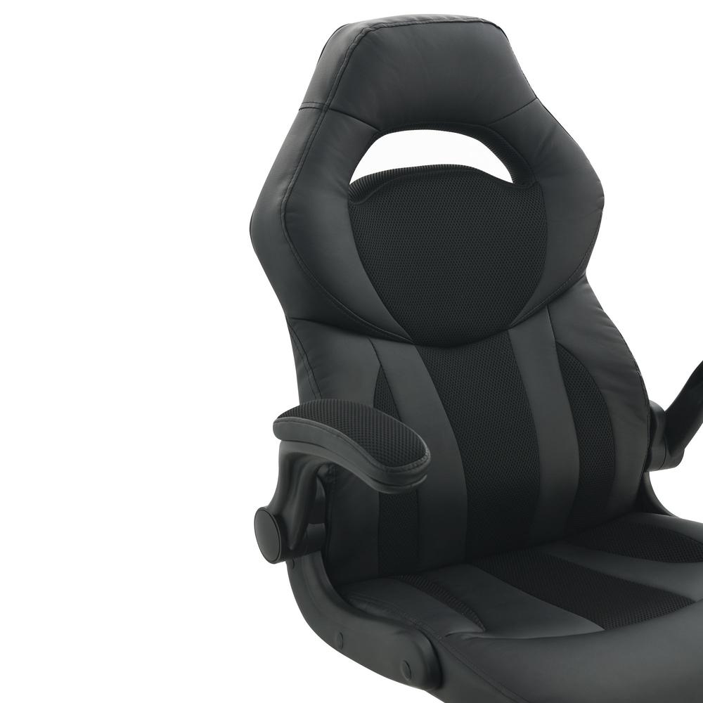 Picket House Furnishings Zeno PC Gaming Chair in Black. Picture 7