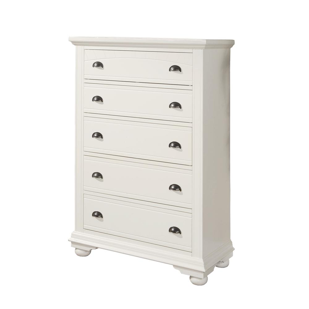 Addison White Queen Panel 3PC Bedroom Set. Picture 4