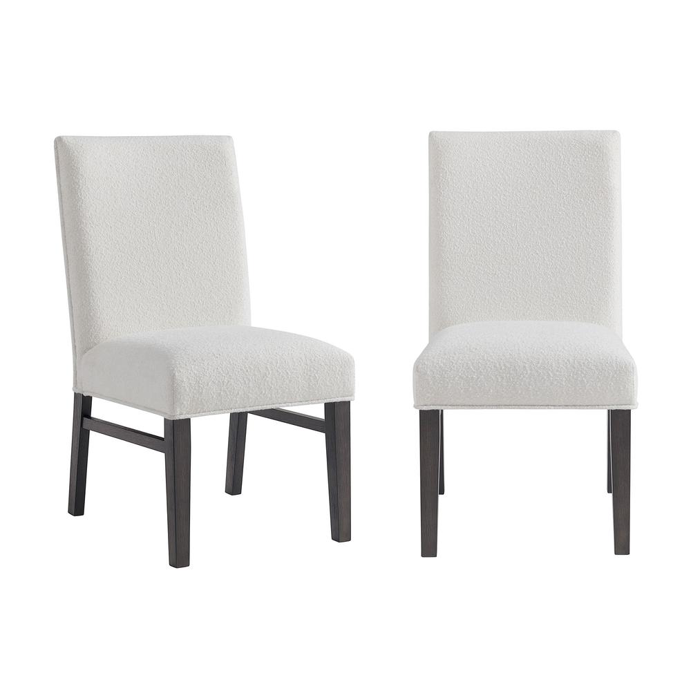 Stephen Dining Side Chair with Boucle Snow in Black (2 Per Carton). Picture 1