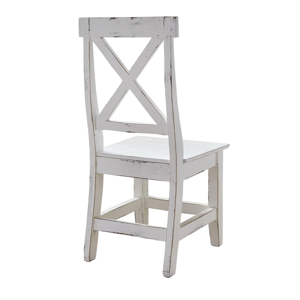 Picket House Furnishings Brixton Wooden Side Chair Set in White. Picture 7