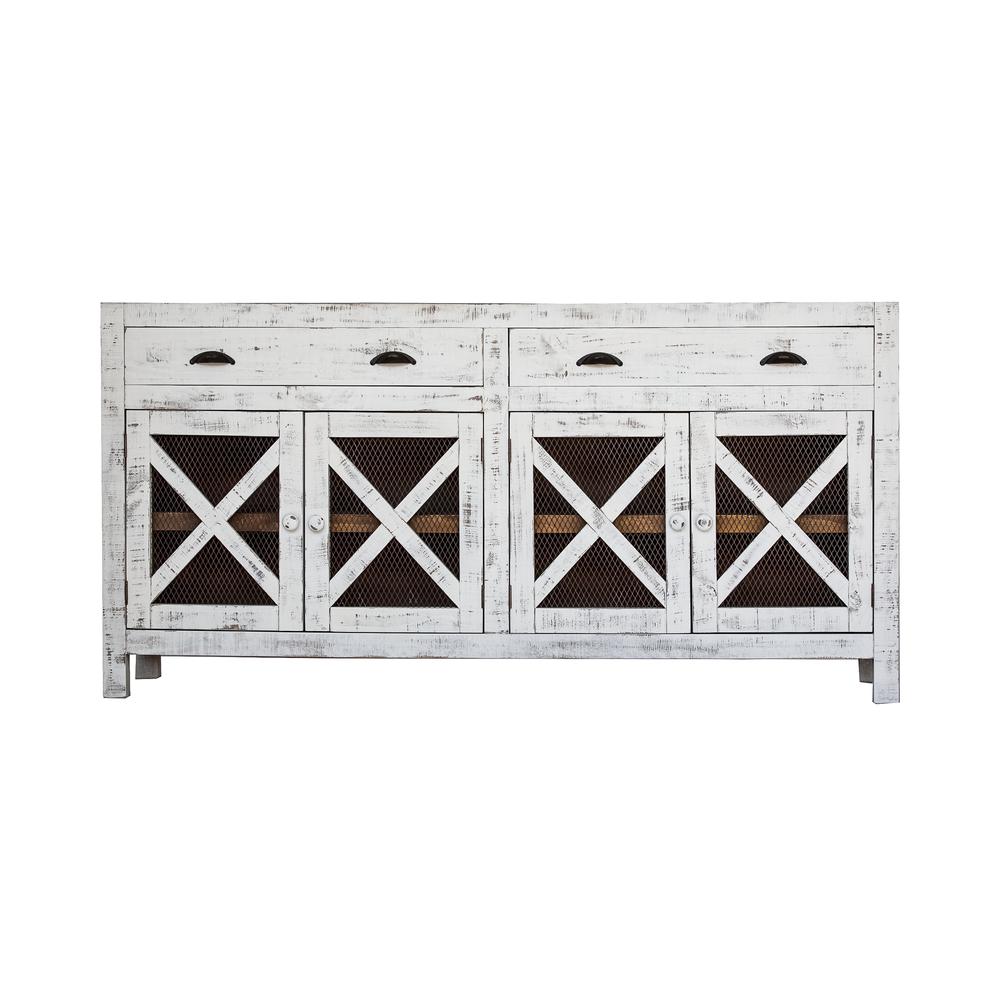 Picket House Furnishings Noah Console Table in White. Picture 4