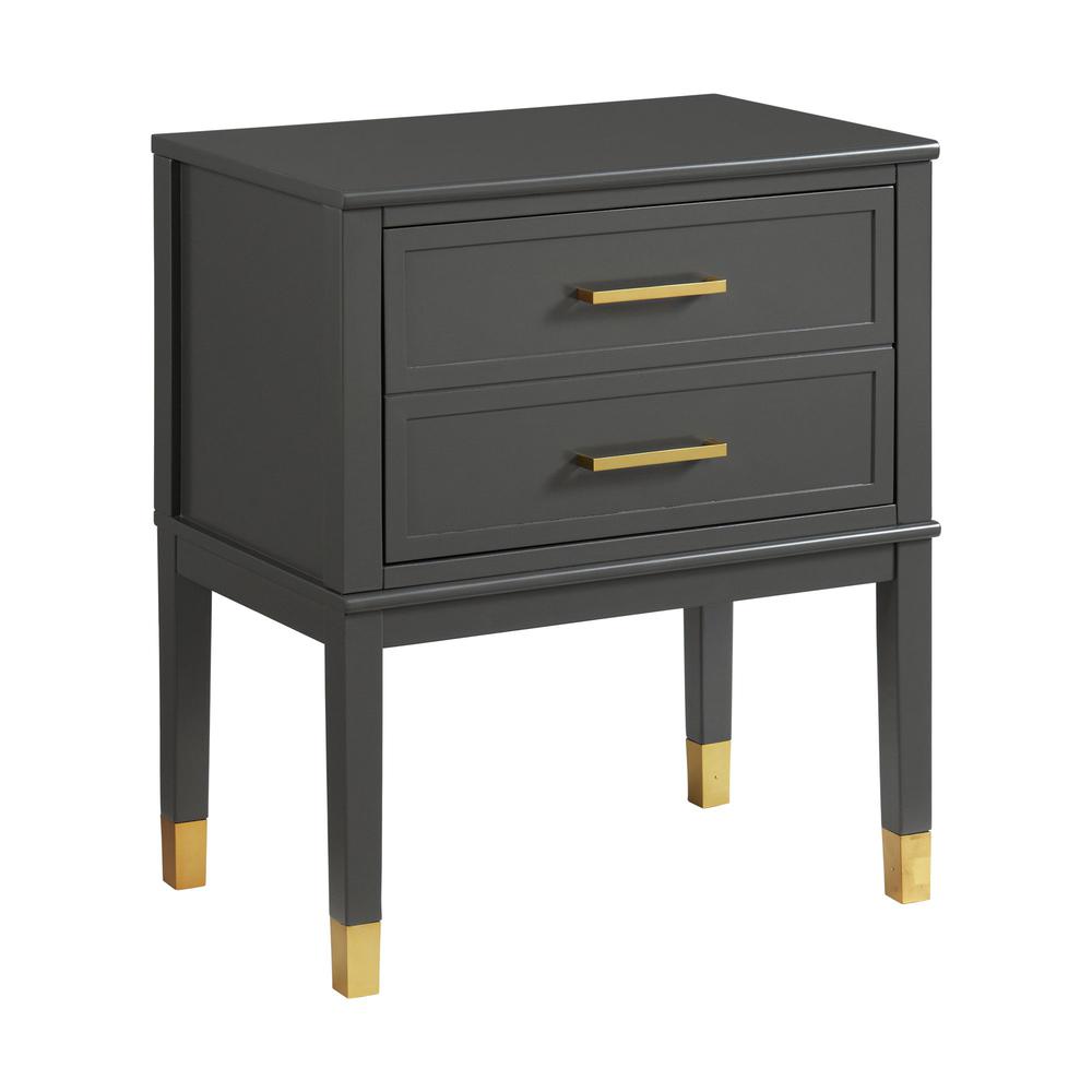 Picket House Furnishings Brody Side Table in Dark Charcoal. Picture 1