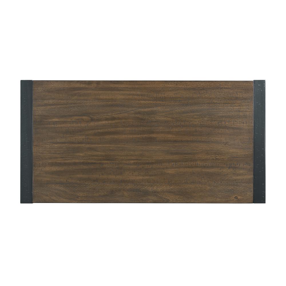 Picket House Furnishings Enrico Rectangular Coffee Table in Walnut. Picture 4