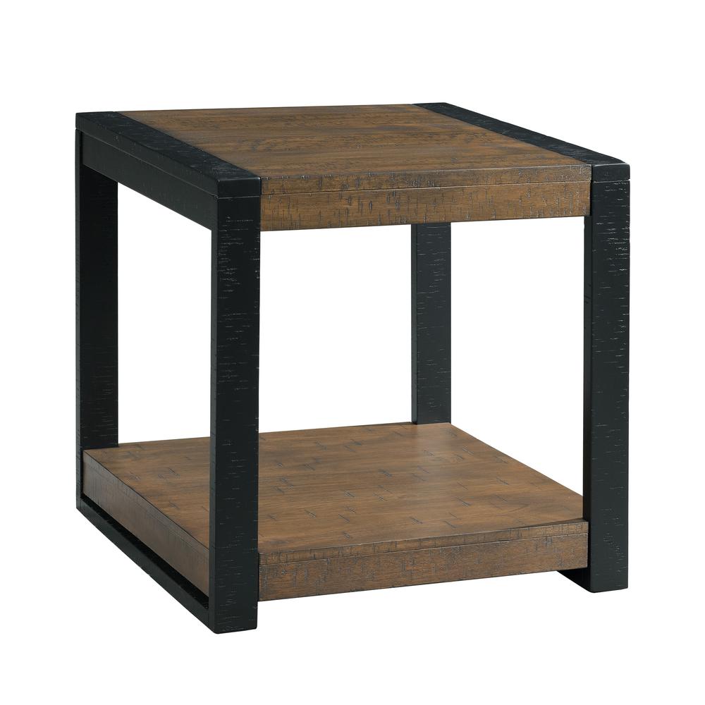 Picket House Furnishings Enrico Square End Table in Walnut. Picture 2