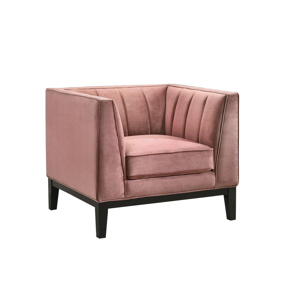 Calabasas Chair in Rose. Picture 1