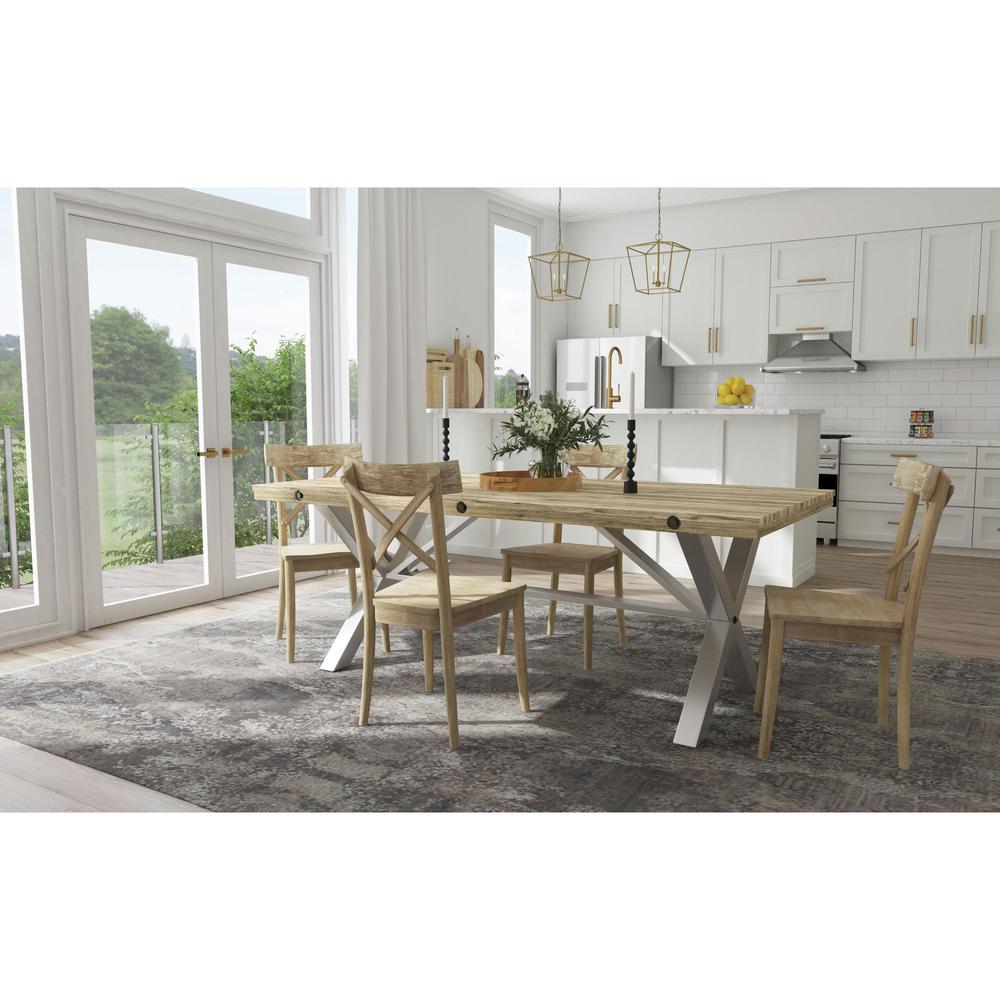 Keaton Rectangle 5PC Dining Set-Table and Four Chairs. Picture 10