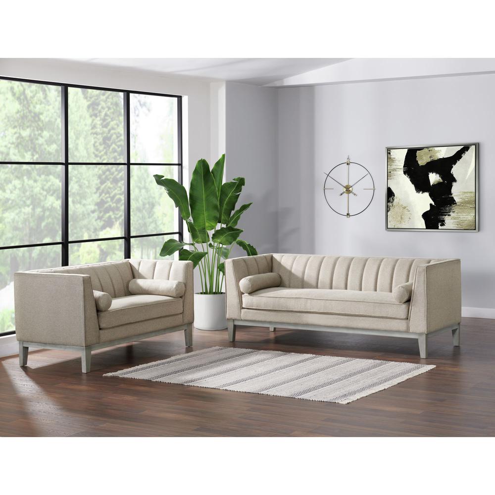 Picket House Furnishings Hayworth 2PC Sofa Set in Fawn. Picture 1