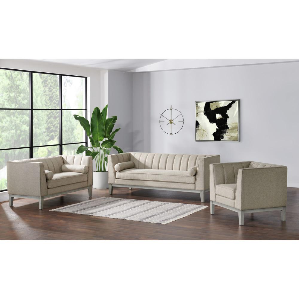 Picket House Furnishings Hayworth 3PC Sofa Set in Fawn. Picture 1