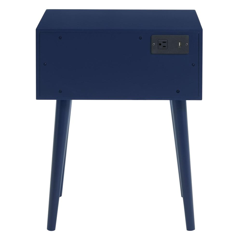 Picket House Furnishings Chesham Side Table in Blue. Picture 5
