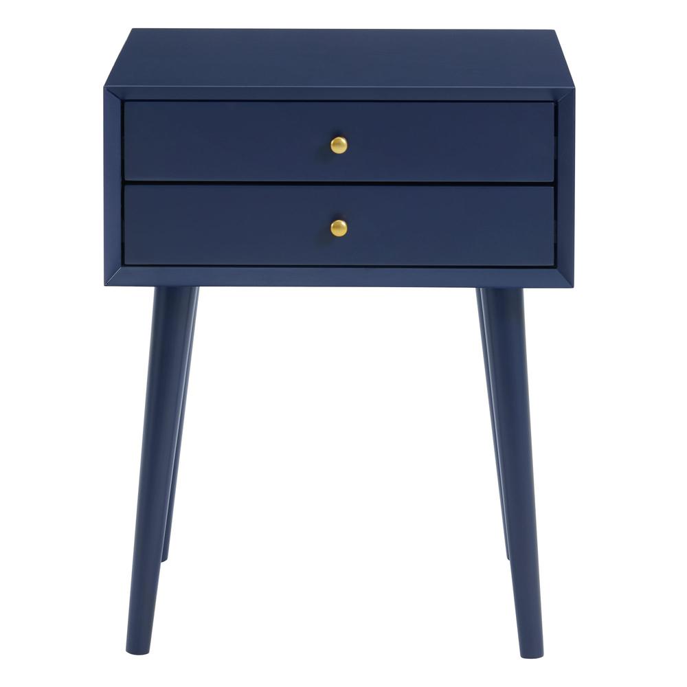 Picket House Furnishings Chesham Side Table in Blue. Picture 4