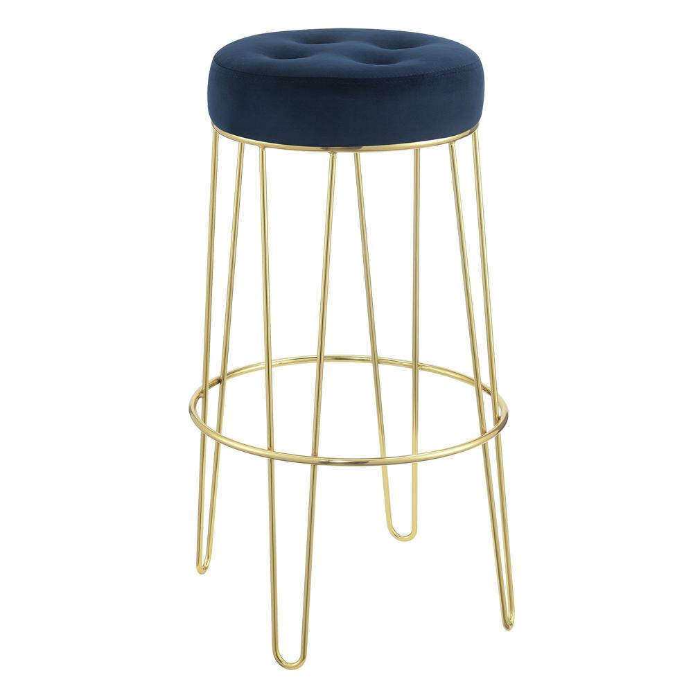 Picket House Furnishings Vera Bar Stool in Navy. Picture 4