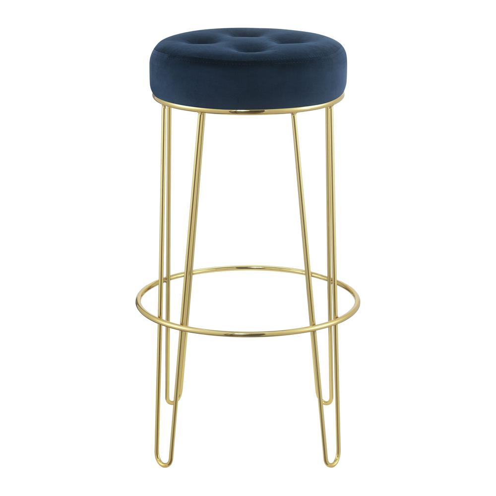 Picket House Furnishings Vera Bar Stool in Navy. Picture 5