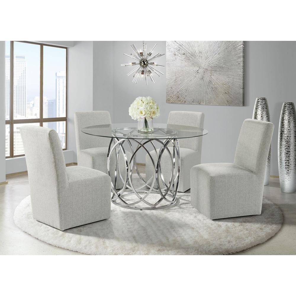 Picket House Furnishings Marcy Standard Height 5PC Dining Set-Table and Four Side Chairs. Picture 1