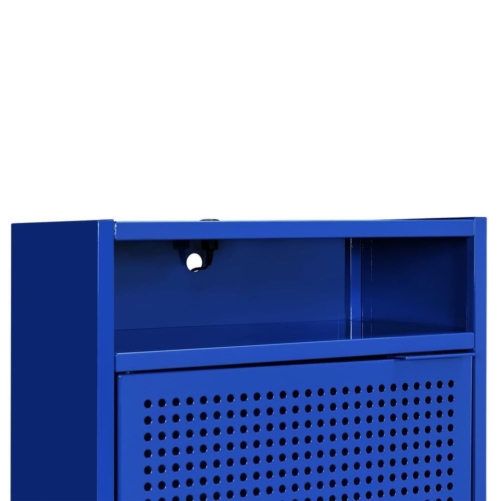 Gemma Nightstand with USB Port in Blue. Picture 11