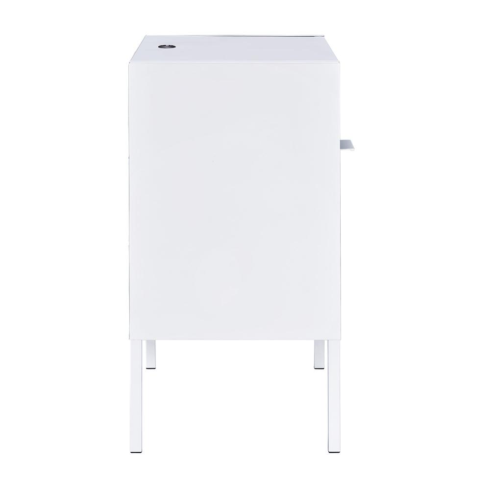 Gemma Nightstand with USB Port in White. Picture 6