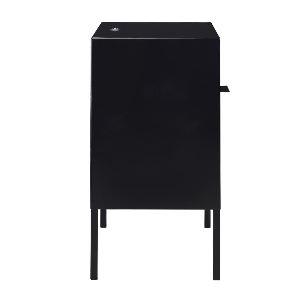 Gemma Nightstand with USB Port in Black. Picture 6