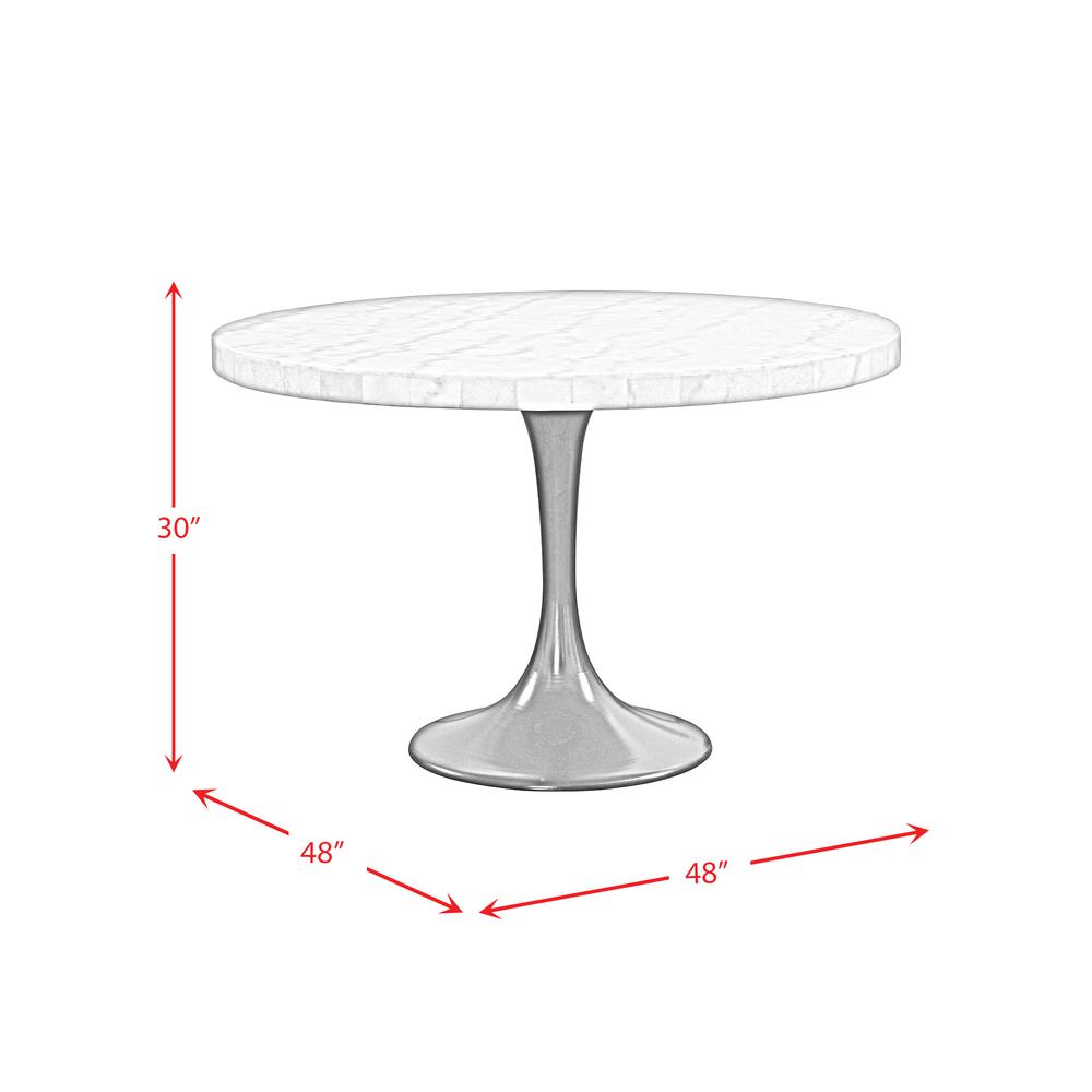Mardelle Round Dining Table in Black. Picture 3