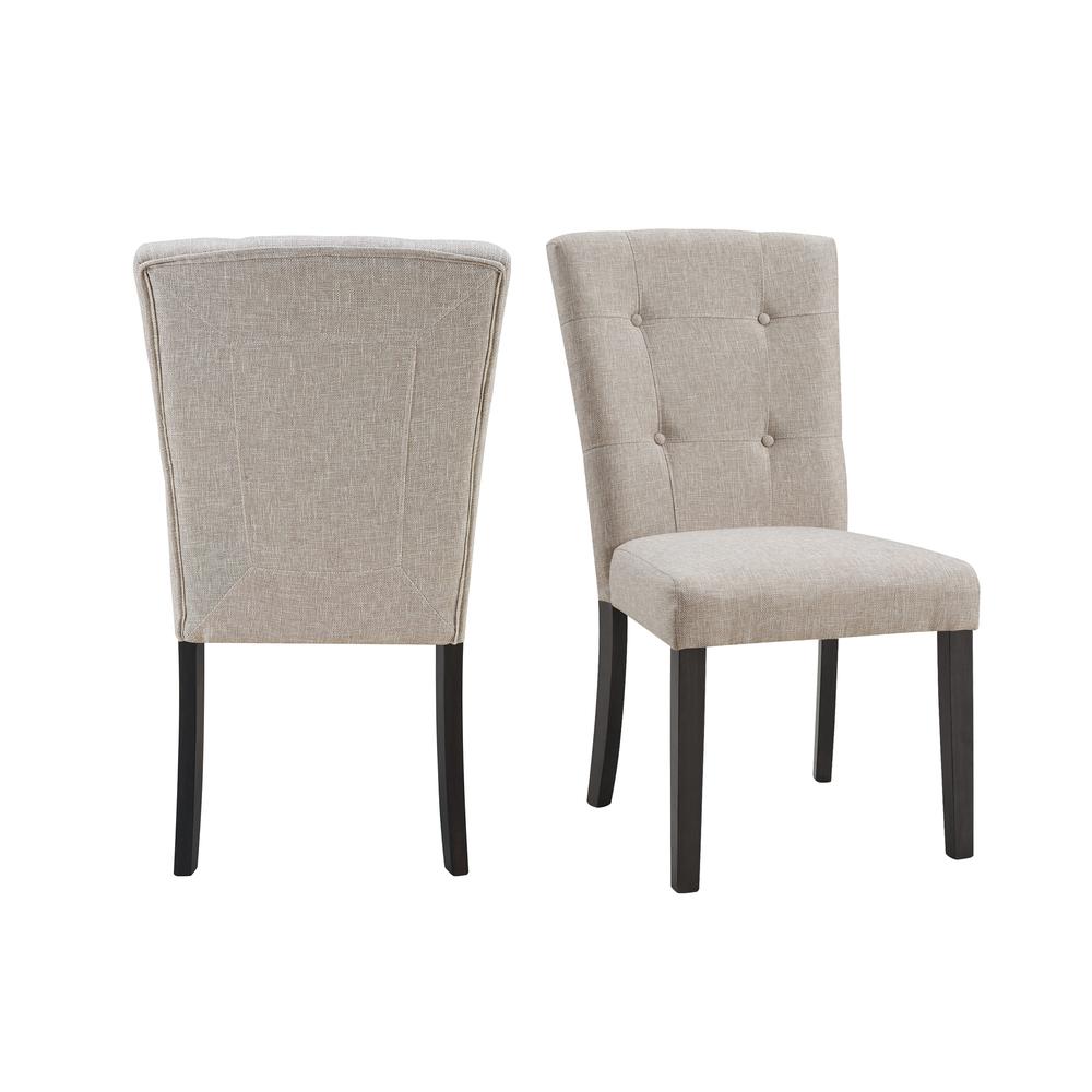Picket House Furnishings Landon Tufted Upholstered Chair Set. Picture 1