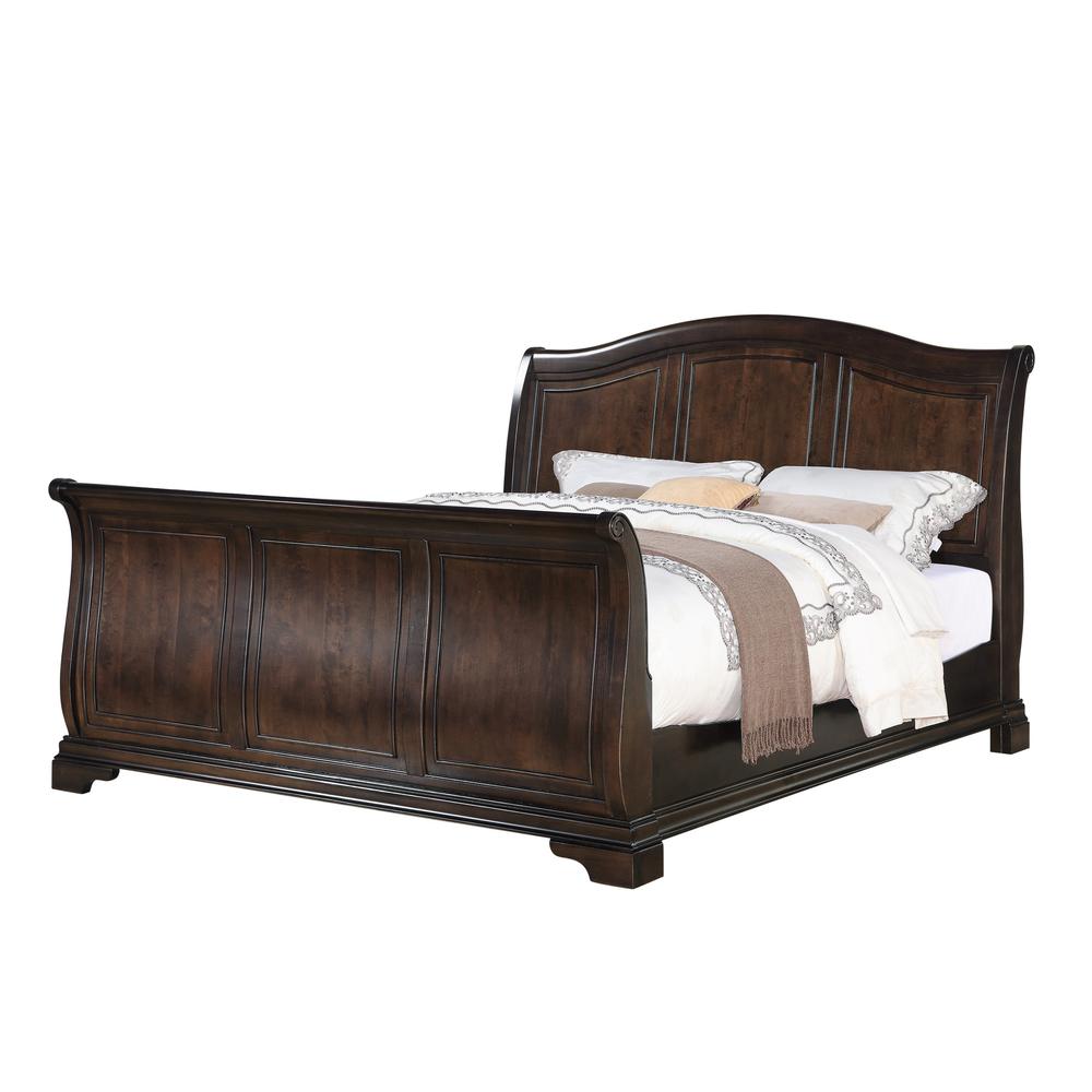 Conley Cherry King Sleigh Bed. Picture 13