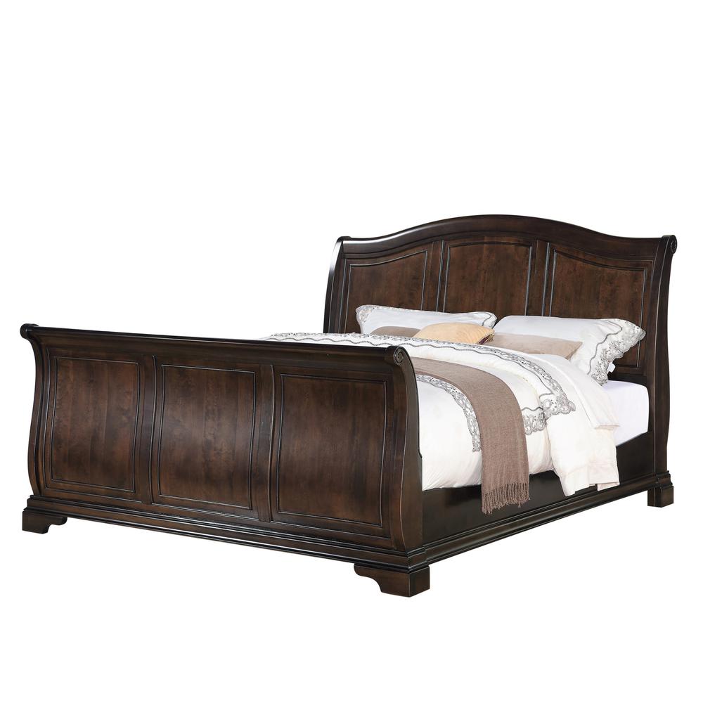Conley Cherry King Sleigh Bed. Picture 25