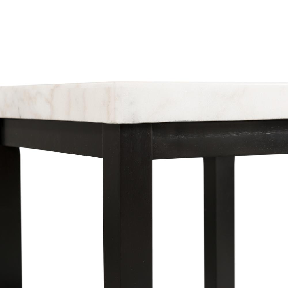 Evie White Marble Square End Table. Picture 8