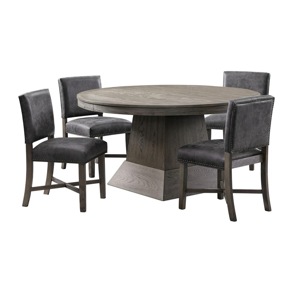 Picket House Furnishings Modesto 5PC Dining Set in Grey. Picture 1