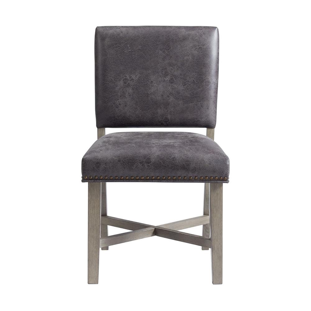 Picket House Furnishings Modesto Dining Side Chair Set in Grey. Picture 5