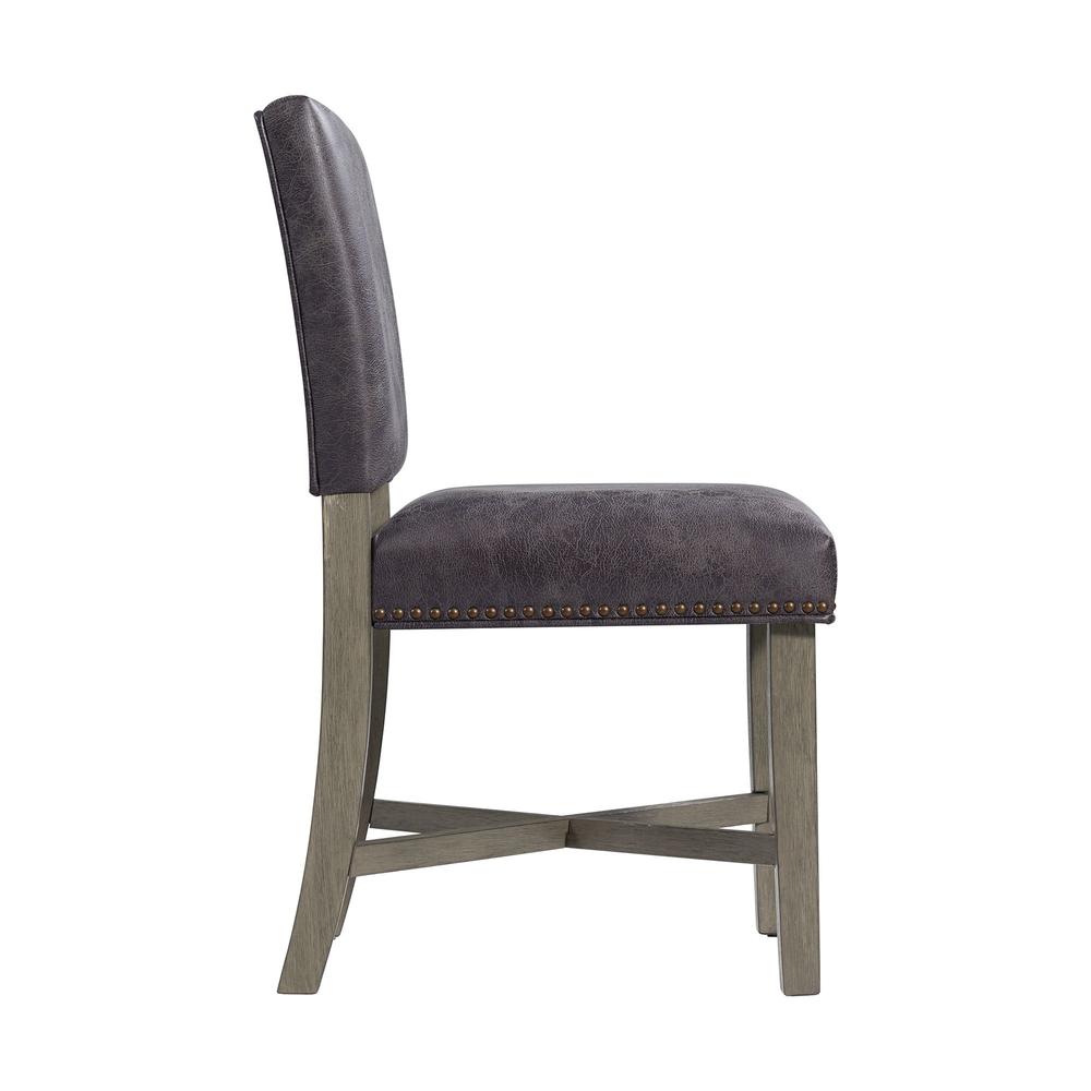 Picket House Furnishings Modesto Dining Side Chair Set in Grey. Picture 6