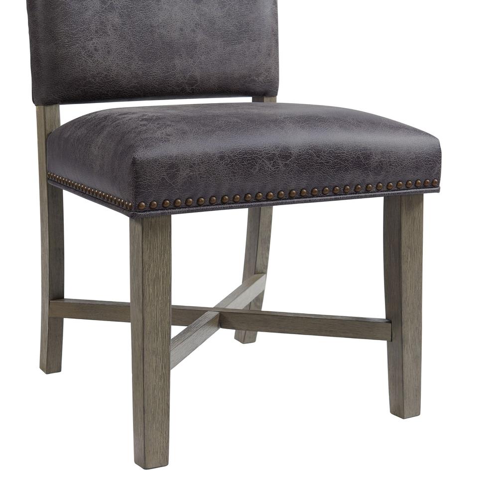 Picket House Furnishings Modesto Dining Side Chair Set in Grey. Picture 9