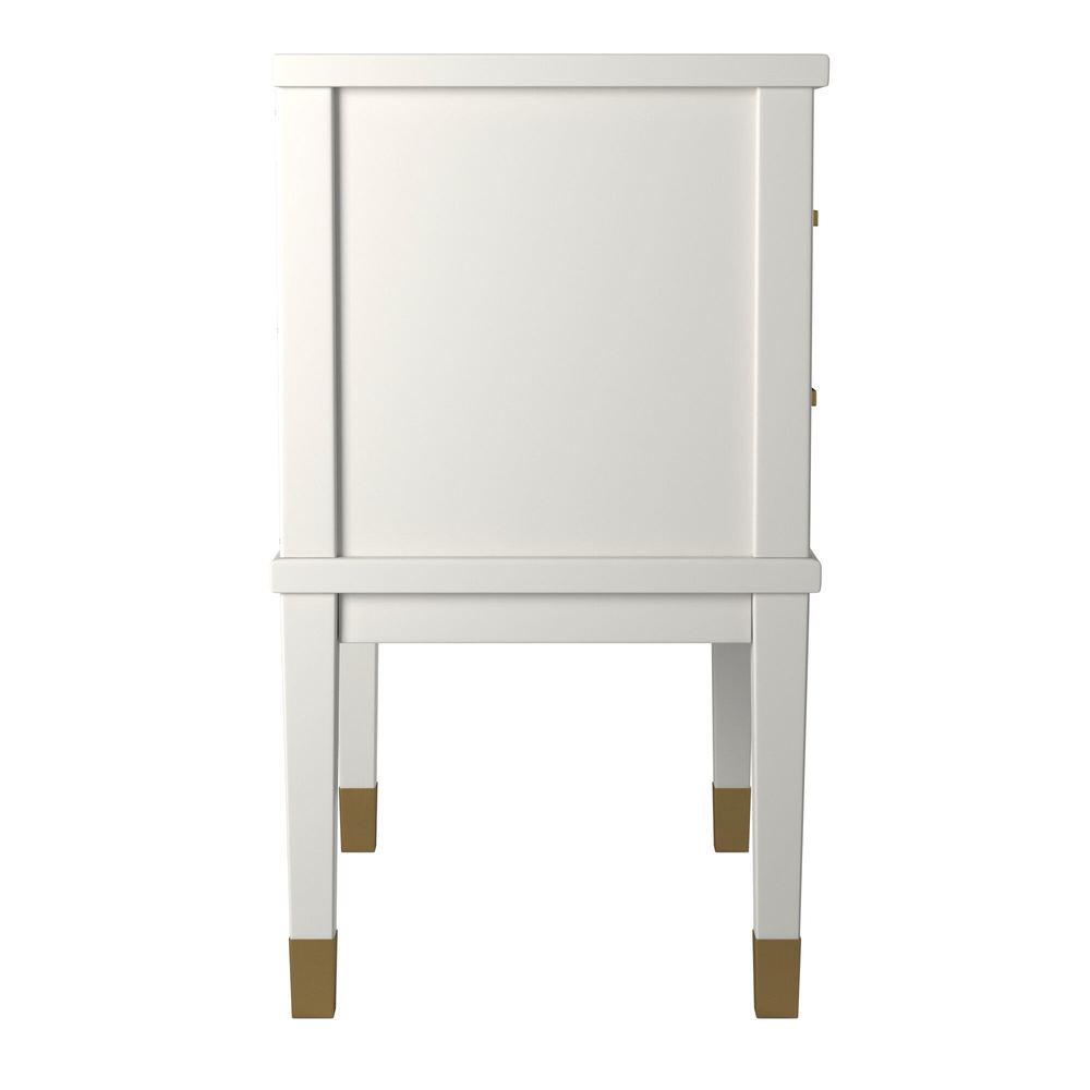 Picket House Furnishings Brody Side Table in White. Picture 5