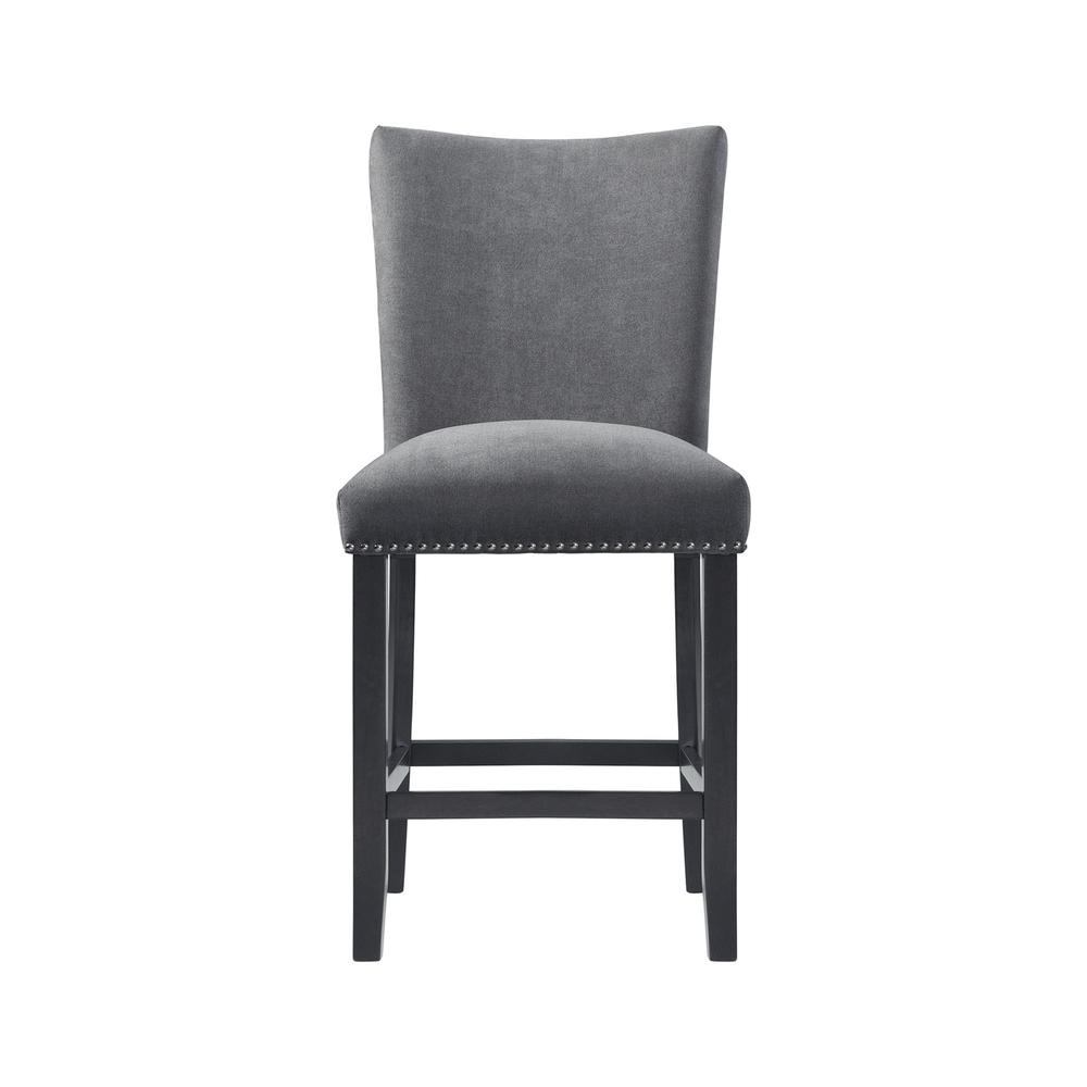 Picket House Furnishings Stratton Counter Height Side Chair Set in Charcoal. Picture 6