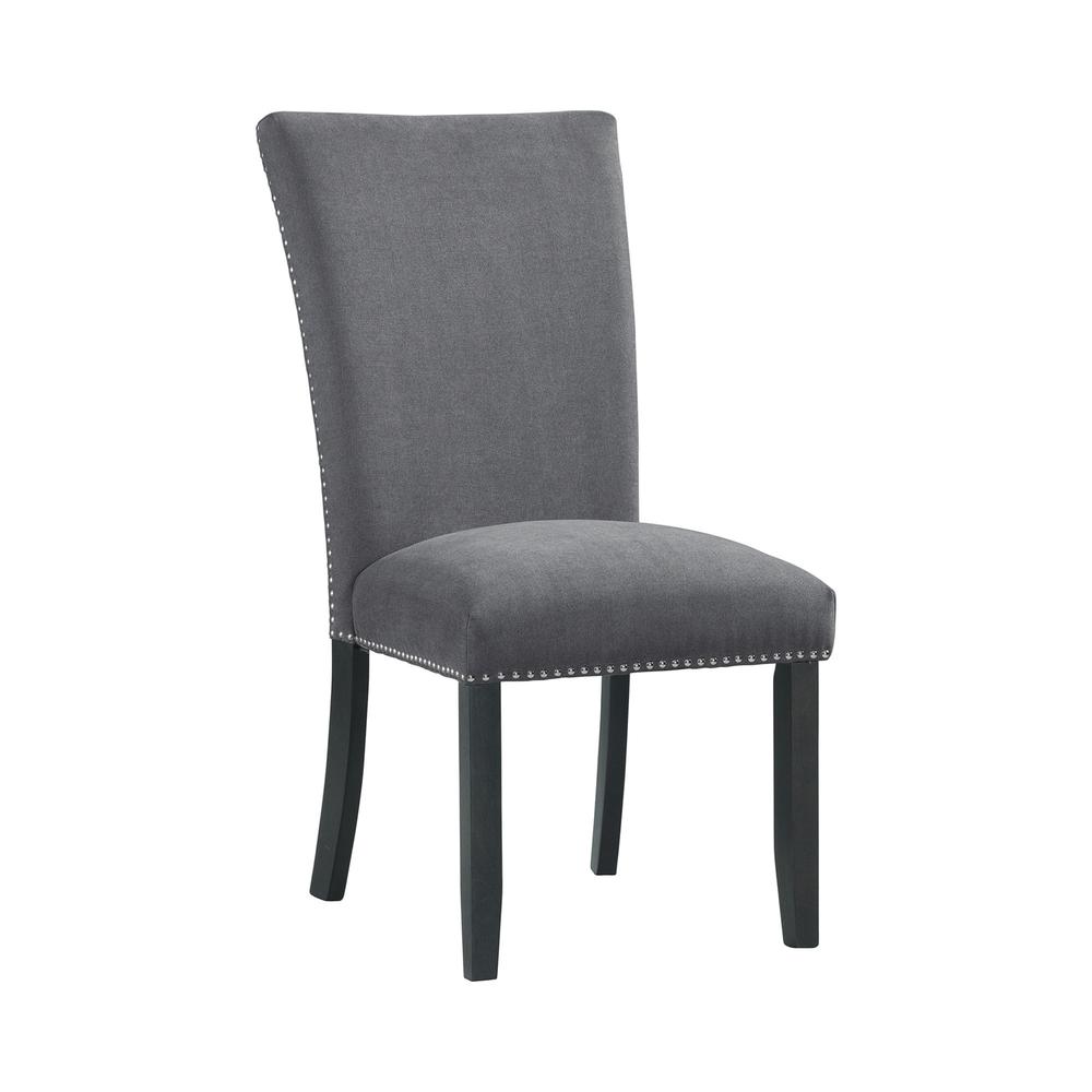 Picket House Furnishings Stratton Standard Height Side Chair Set in Charcoal. Picture 5