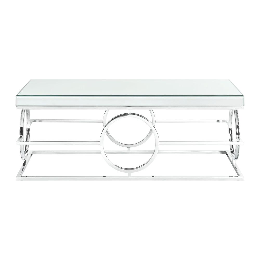 Picket House Furnishings Katie Rectangle Mirrored Coffee Table. Picture 2