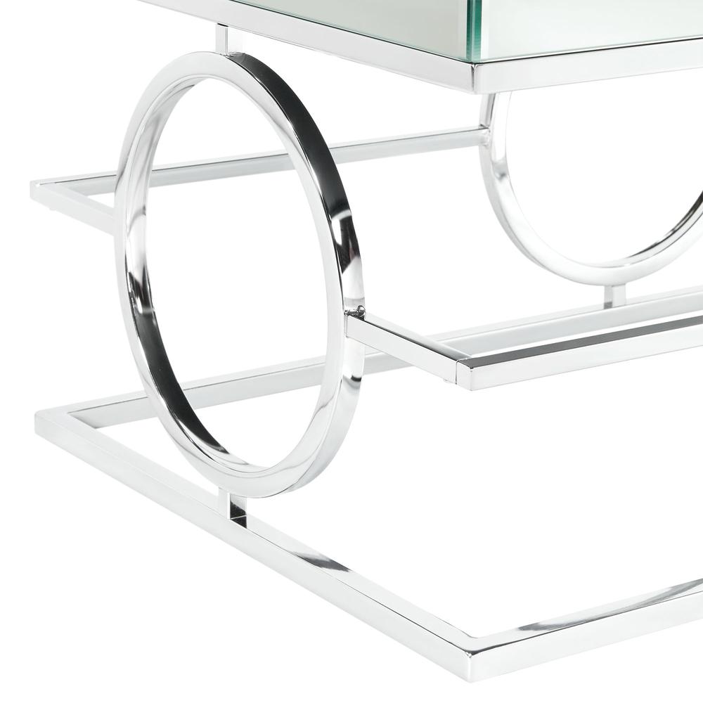 Picket House Furnishings Katie Rectangle Mirrored Coffee Table. Picture 8