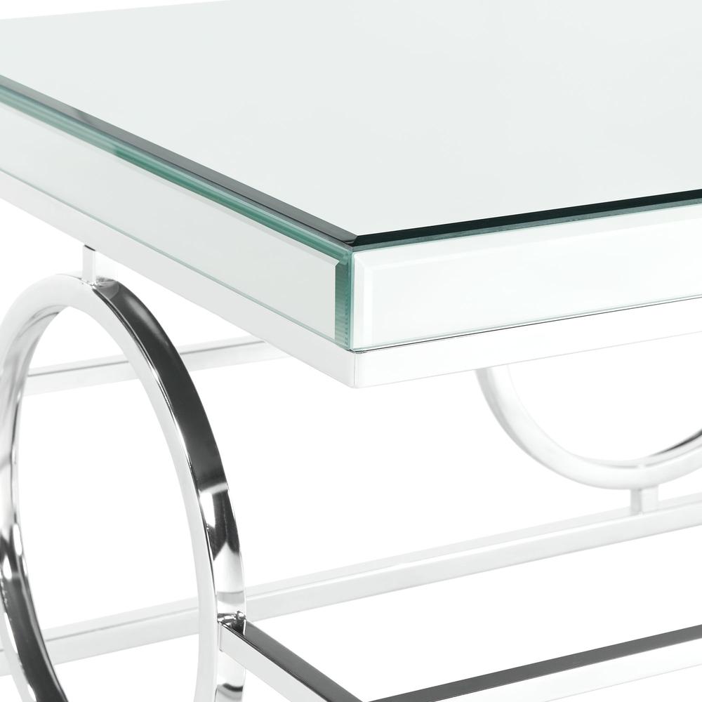 Picket House Furnishings Katie Rectangle Mirrored Sofa Table. Picture 5